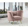 thumbnail image 3 of Homestock Victorian Elegance Pink Velvet Chair, 3 of 10