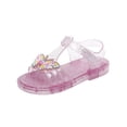 thumbnail image 1 of Sandals for Girls, Thick-Soled Crystal Jelly Princess Shoes with Bow , Spring/Summer Style, Comfortable Childrens Sandals, 1 of 9
