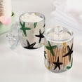 thumbnail image 5 of Green Black Yellow Hand Painted Stars Translucent Plastic Cans Storage Canisters with Lid Set of 2, 5 of 7