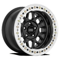 KMC Aluminum Rim KM235 GRENADE CRAWL 17X9in Satin Black Finish, KM23579080738N