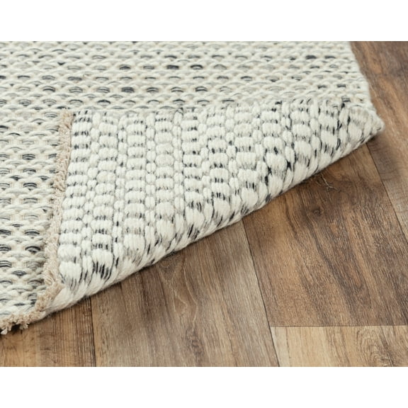 Rizzy Rugs Windsor Area Rug WIN101 Gray Banded Dotted 5' x 7' 6" Rectangle