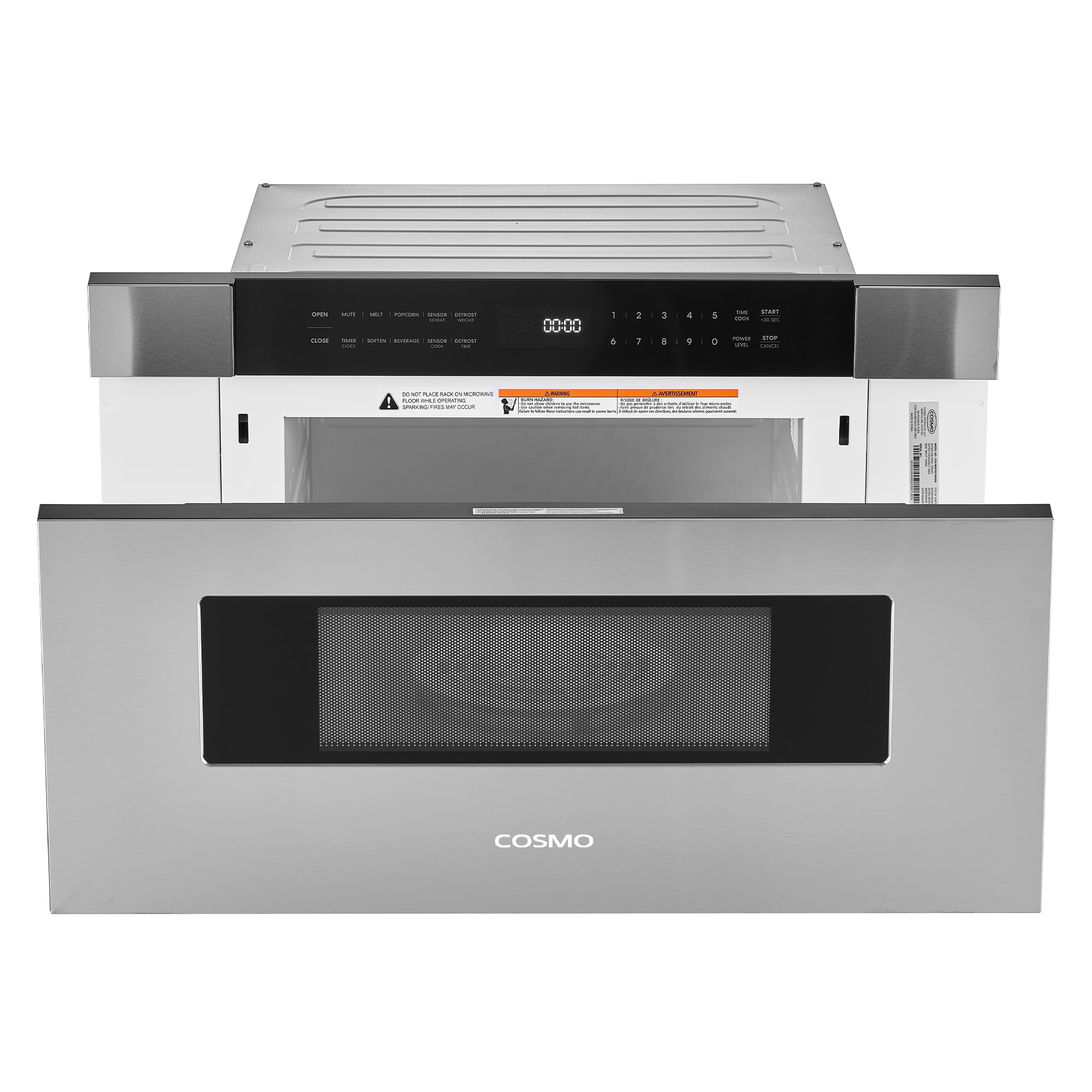Cosmo 30 in. Haven Collection 1.2 cu. ft. Built-in Microwave Drawer, Touch Controls, Stainless Steel
