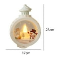 thumbnail image 2 of RV Adornos navideños Velas LED Adornos navideños Adornos de muñeco de nieve anciano (estilo B) Sailing Electrónica, 2 of 4