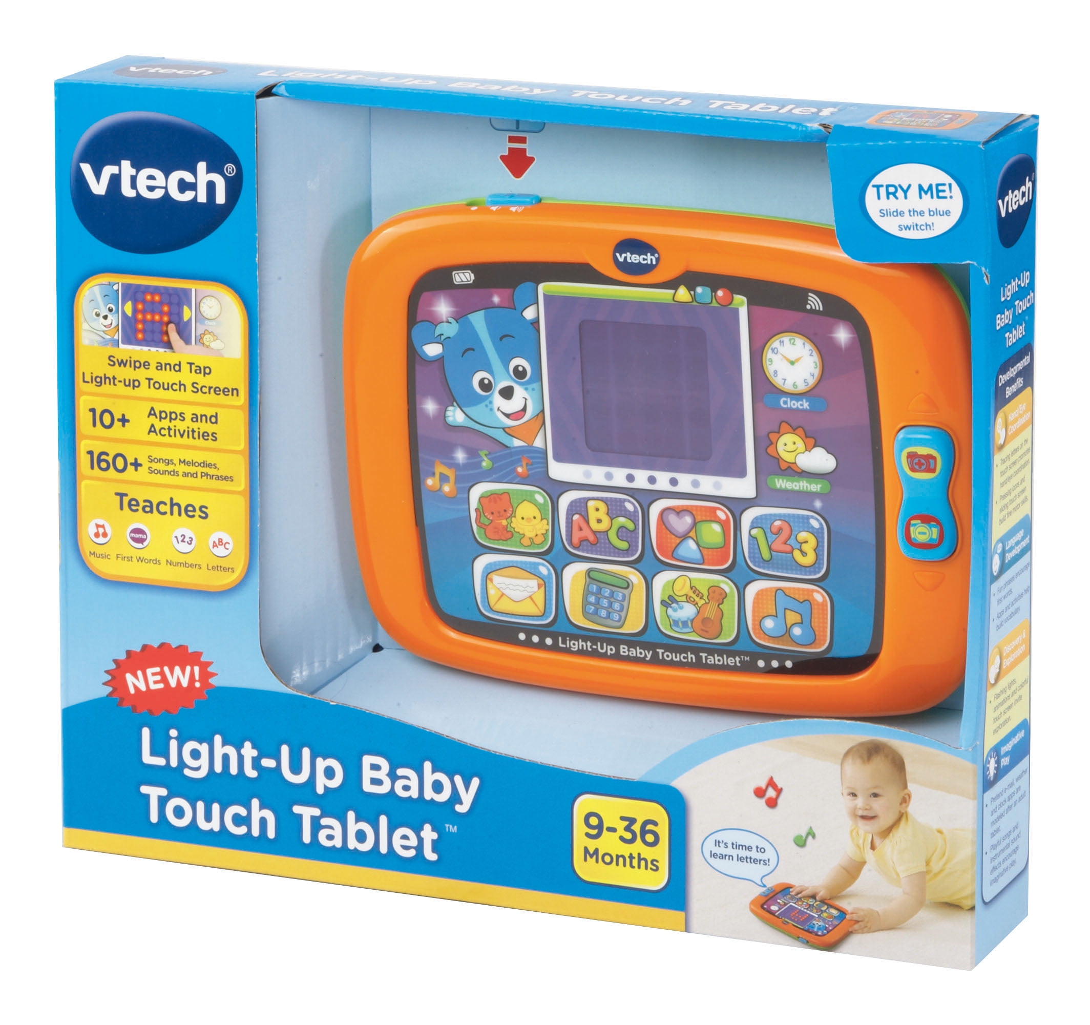 VTech Light-Up Baby Touch Tablet Pink 