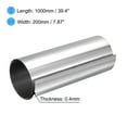 thumbnail image 2 of Uxcell 304 Stainless Steel Foil Roll，0.4mm x 200mm x 1M Polished Finish Metal Strip Plate Sheet for Crafts Silver Tone, 2 of 4