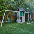 thumbnail image 5 of KidKraft River Canyon Wooden Swing Set / Playset with Slide, Glider and Monkey Bars, 5 of 15