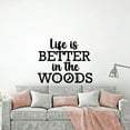 thumbnail image 3 of Life Is Better Hunting Quote Hunter Huntsman Hunt Forest Animal Quotes Wall Decal Wall Sticker Vinyl Art Mural for Girls / Boys Outdoor Home Room Walls Bedroom House Decor Decoration (22x30 inch), 3 of 3