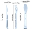 thumbnail image 3 of NWOKYZGH 3PCS Wheat Straw Cutlery, Reusable Utensils Set Portable Travel 3 in 1 Spoon fork Knife Tableware, Eco-Friendly, BPA Free, Flatware for Kids Adults, Travel Picnic Camping, 3 of 6