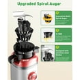 thumbnail image 2 of GlowWise Cold Press Juicer Machine 4.35 Extra Wide Feed Chute, Quiet Masticating Juicer for Fruits & Vegetables, Easy to Clean & Assemble, Ideal for Home Kitchens, Healthy Families & Fitness Lovers, 2 of 7
