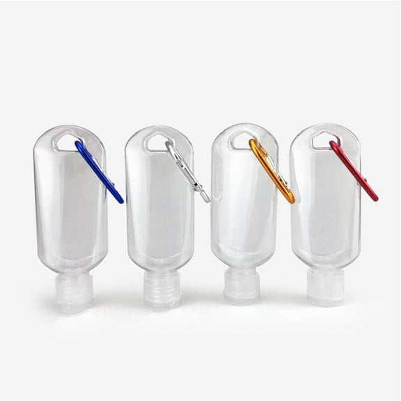 OUNONA  6 Pcs Refillable Bottles with Hook Shampoo Travel