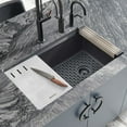 thumbnail image 5 of Ruvati USA RVA41033BK 28 x 14 in. Silicone Bottom Grid Sink Mat for Sinks - Black, 5 of 7