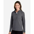thumbnail image 2 of Devon & Jones DG481WZ Women's New Classics Charleston Quarter-Zip Pullover-Black Melange-XL, 2 of 6