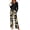 Black-Leaf, variant on MOSHU Womens Pajamas Sets V Neck Buttons Long Sleeve Tops add Printed Drawstring Pants with Pockets Casual Lounge Sets for Women