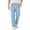 Light Blue, variant on ZVNAΖH Men's Pull-On Faux Jeans - Button Fly Elastic Waist Straight Leg Denim Pants Comfort Flex Denim Pants, Vintage Wash, S-3XL