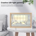 thumbnail image 3 of Decoración acrílica Luz LED Pintura Adorno Resplandor Pintura Lámpara de mesa Arte de la pared Regalo Hugtrwg Para estrenar, 3 of 9
