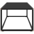 thumbnail image 2 of vidaXL Table Basse Noire avec Verre Noir 100x50x35 cm, 2 of 4