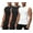 Black/Black/White, variant on 3 Pack Men's Athletic Compression Shirts Sleeveless (Small, Black/Black/Black)