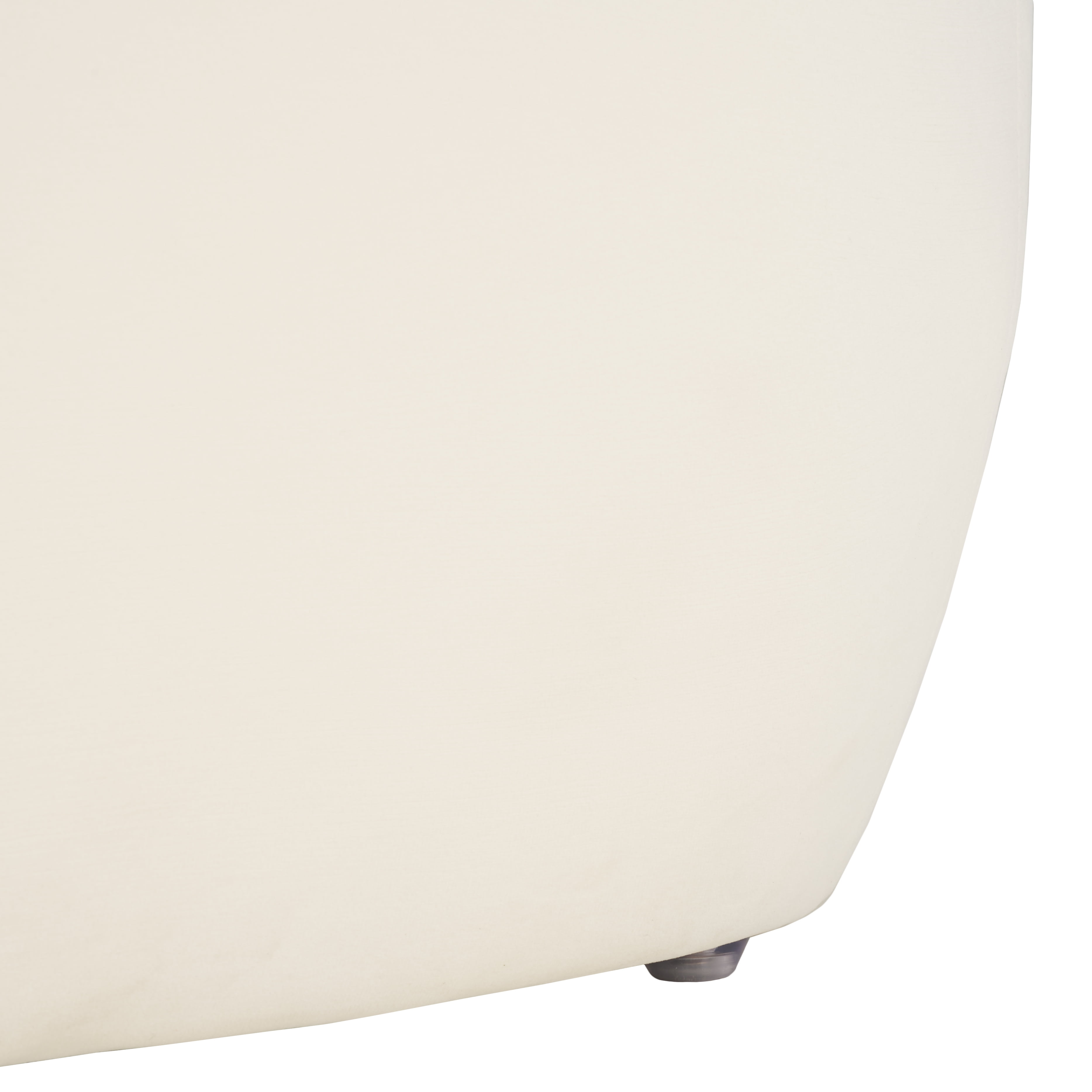 SAFAVIEH Whitley Modern Style 50 in. Rectangular Ottoman, Cream ( 50 in. W x 23.6 in. D x 17.3 in. H)