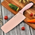thumbnail image 5 of Tuphregyow 6-Piece Kitchen Knife Set in Pink with Non-Slip, Ultra-Sharp Stainless Steel Blades and Ergonomic Handles, Complete Block Set for Home Cooking Needs Pink, 5 of 8