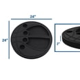 thumbnail image 5 of Polar Whale Basketball Shaped Drink Holder Floating Refreshment Table Tray for Pool or Beach Party Float Lounge Durable Black Foam 6 Compartment UV Resistant with Cup Holders  2 Feet, 5 of 6