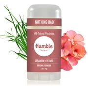 Humble Brands Natural Deodorant, Geranium & Vetiver, 2.5oz