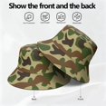 thumbnail image 4 of Camouflage Bucket Hat, Personalized Acrylic Fisherman Hat, Soft and Warm Casual Outdoor Cap for Daily Wear, 4 of 6