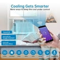 thumbnail image 5 of Missky 6000 BTU Air Conditioners Window Unit, Efficient Cooling Small Window AC Units with Remote Controlled & APP Control, Cools Rooms up to 250 Sq.ft, White, 5 of 10