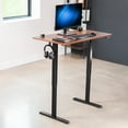 thumbnail image 2 of VIVO Electric 44" x 24" Sit Stand Desk Workstation, Dark Wood Top, Black Frame, 2 of 8