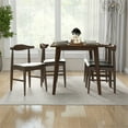 thumbnail image 4 of Abbet Small Dining Room & Kitchen Solid Wood Walnut Table and Chairs for 4, 4 of 6