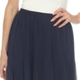 thumbnail image 4 of White Mark Women's Chiffon Pleated Midi Skirt, 4 of 6