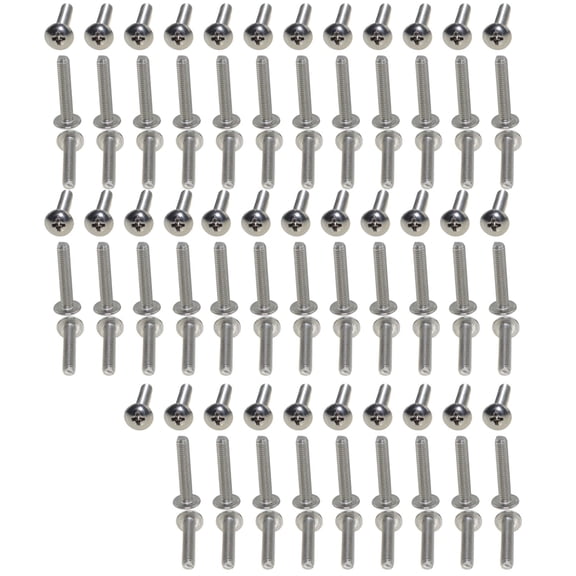 304 Stainless Steel Cross Groove Large Flat Head Screw M4X22(100pcs)