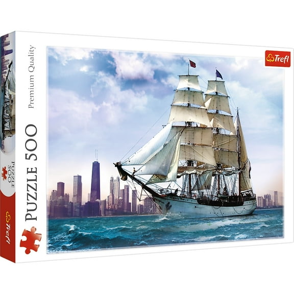 Trefl 500 Piece Jigsaw Puzzle, Sailing Towards Chicago
