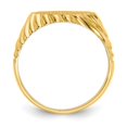 thumbnail image 2 of Diamond2Deal 14K Yellow Gold 7.5x10.0mm Open Back Signet Ring for Women Size 5, 2 of 7