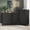 5+9 BLK, variant on 2-Piece Natural Fluted Dresser Set, Modern Ribbed Chest of Drawers, Tall Dresser for Bedroom Living Room Hallway Entryway, (Natural)