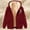 A127 Wine, variant on Heavy Weight Fleece Jacket Women Sherpa Lined Thermal Casual Oversized Graphic Hoodies Cozy Long Sleeve Hooded Full Zip Jackets Warm Cold Weather Fuzzy Winter Fashion Clothes with Pockets