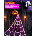 thumbnail image 3 of Luces decorativas de telarañas para Halloween LCHUANG, 250 LED, 3 of 7