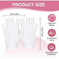 thumbnail image 2 of Duslogis 12 Pairs Black Fingerless Moisturizer Gloves, Cotton Gloves for Dry Hands Sleeping, Fingerless Touchscreen Design, Reusable, for Women Sleeping (Black), 2 of 7