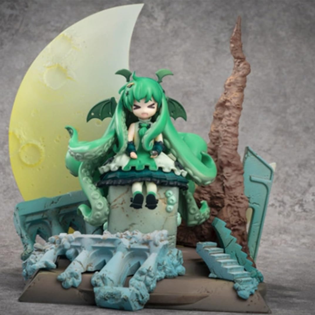 New Luminescence Cthulhu Roo lee ah (cute Ver) Character Anime Model Statue Action Figures Desktop Ornament Popular Decorations Fan Souvenirs Creative Gift Collectable