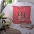 thumbnail image 3 of Carolines Treasures LD6121PW1414 14 x 14 in. Shrimp Decorative Fabric Pillow, 3 of 4