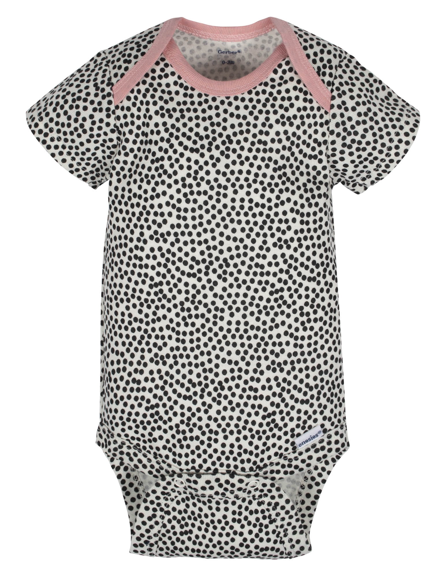 Organic Cotton Short Sleeve Onesies Bodysuits, 3Pk (Baby Girl)