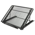 thumbnail image 1 of Support d'Ordinateur Portable Réglable, Support Ergonomique pour Tablette Pliable Dissipation de Chaleur Forte Antidérapant 6 Niveaux d'Inclinaison Réglable pour Refroidissement Noir, Argent, 1 of 7