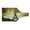 thumbnail image 2 of Eiffel Cutting Board, Tourist Attraction in Paris France Brown Toned Skies Abstract Landscape Design, Decorative Tempered Glass Cutting and Serving Board, in 3 Sizes, by Ambesonne, 2 of 5