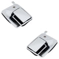 thumbnail image 2 of Front Pair Exterior Door Handle Compatible with 1999-2016 Ford E-350 Ford F-550 F-450 F-250 F-350 E-450 Chrome With Key Hole 7C3Z2522404 7C3Z2522405 Super Duty Base, 2 of 7