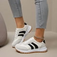 thumbnail image 4 of Womens Tennis Shoes Casual Sneakers Versatile Lightweight Sneakers with Casual Lace Up Design Cushioned Slip Sole for Daily Running and Walking, 4 of 5