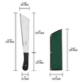 thumbnail image 6 of Zenport MP13 Machete with Sheath, 13-Inch Blade, Silver/Black - 3 Pack, 6 of 6