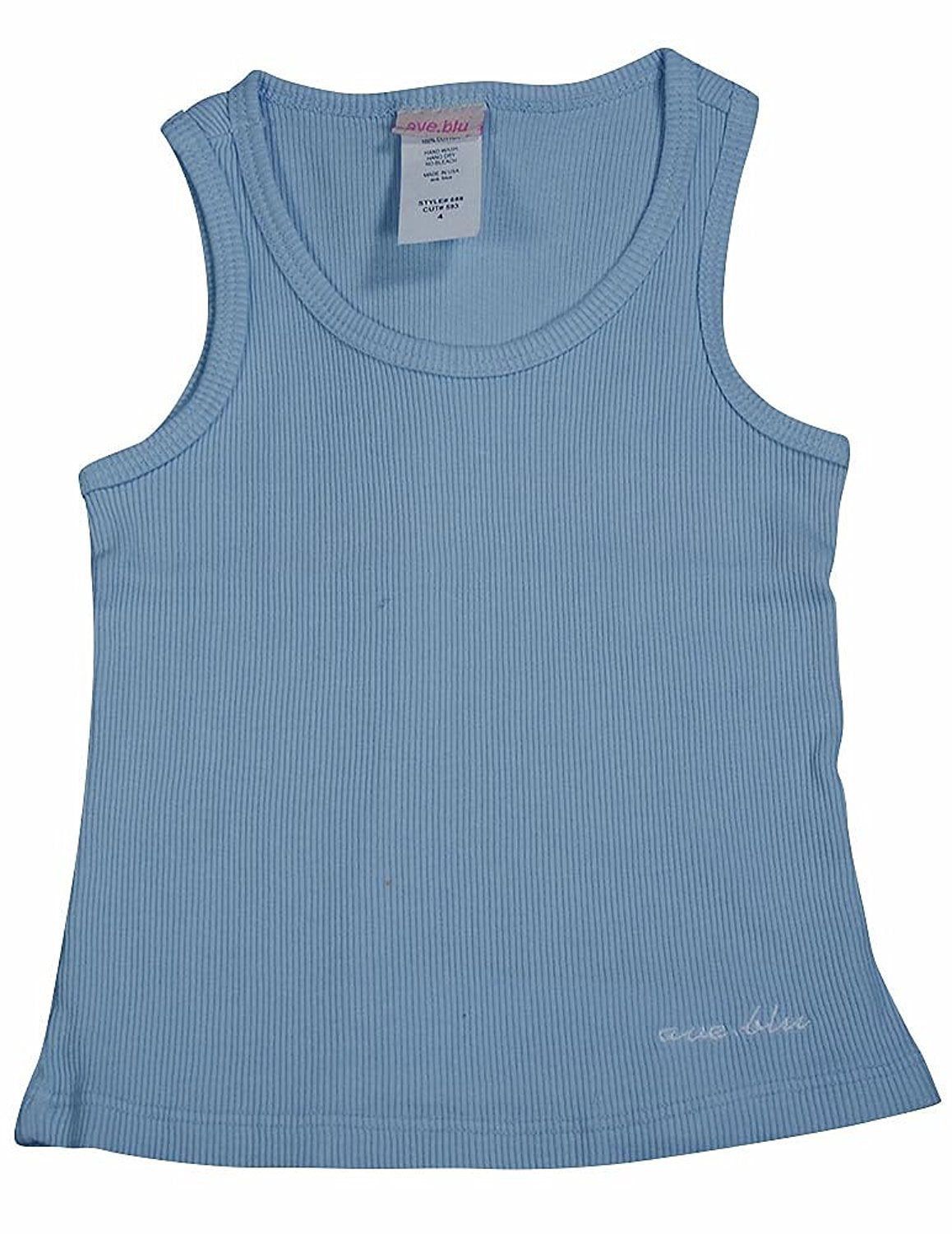 Ave.Blu - Ave.blu - Little Girls Ribbed Tank Top with Emboidered Logo ...
