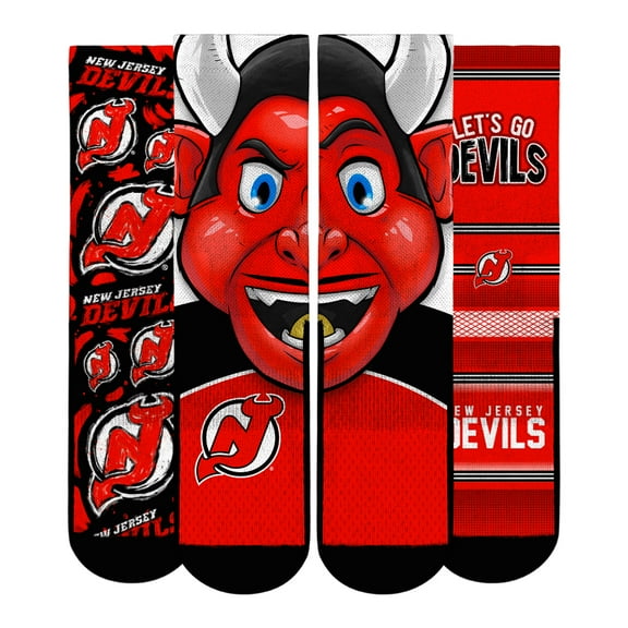 Unisex Rock Em Socks  New Jersey Devils Fan Favorites Three-Pack Crew Socks Set