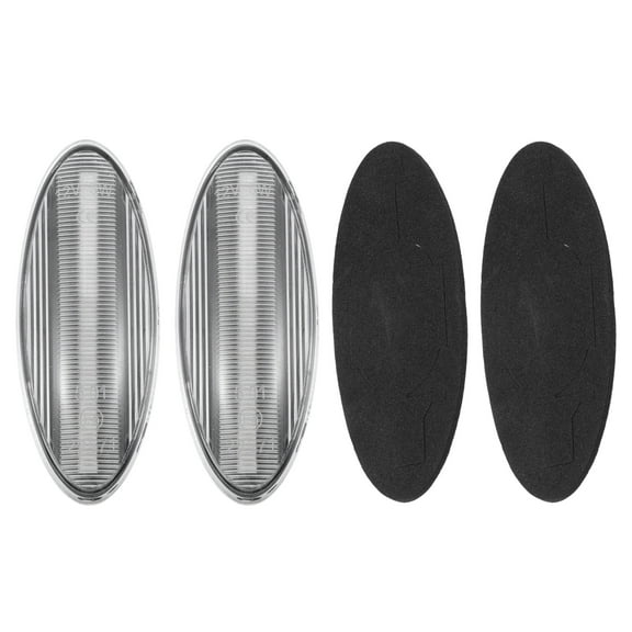 Unique Bargains Pair LED Side Marker Light 81730-02 Front Turn Signal Lights for Toyota Yaris Clear Lens Amber LED Light