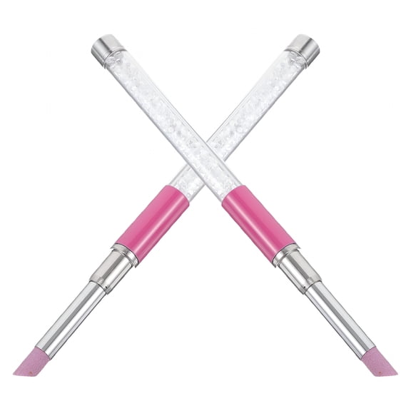 ACDANC 2pcs Nail File Cuticle Remover Manicure Pen for Buffing Polishing and Dead Skin Removal Ergonomic Designed Polish Pen for Home and Salon Use