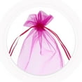 thumbnail image 3 of 10pcs Sheer Organza Wine Bottle Cover Wrap Gift Bags (Rosy), 3 of 7
